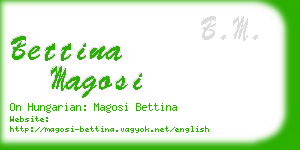 bettina magosi business card